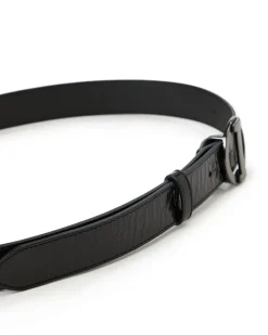 Women Iceberg Alias Leather Belt With Monogram Logo Buckle