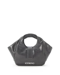 Women Iceberg Alias Leather Handbag With Logo Monogram