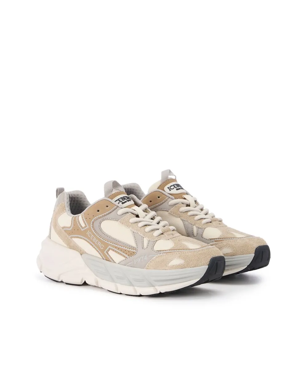 Iceberg Athletics-inspired Sneakers With EVA Rubber Sole