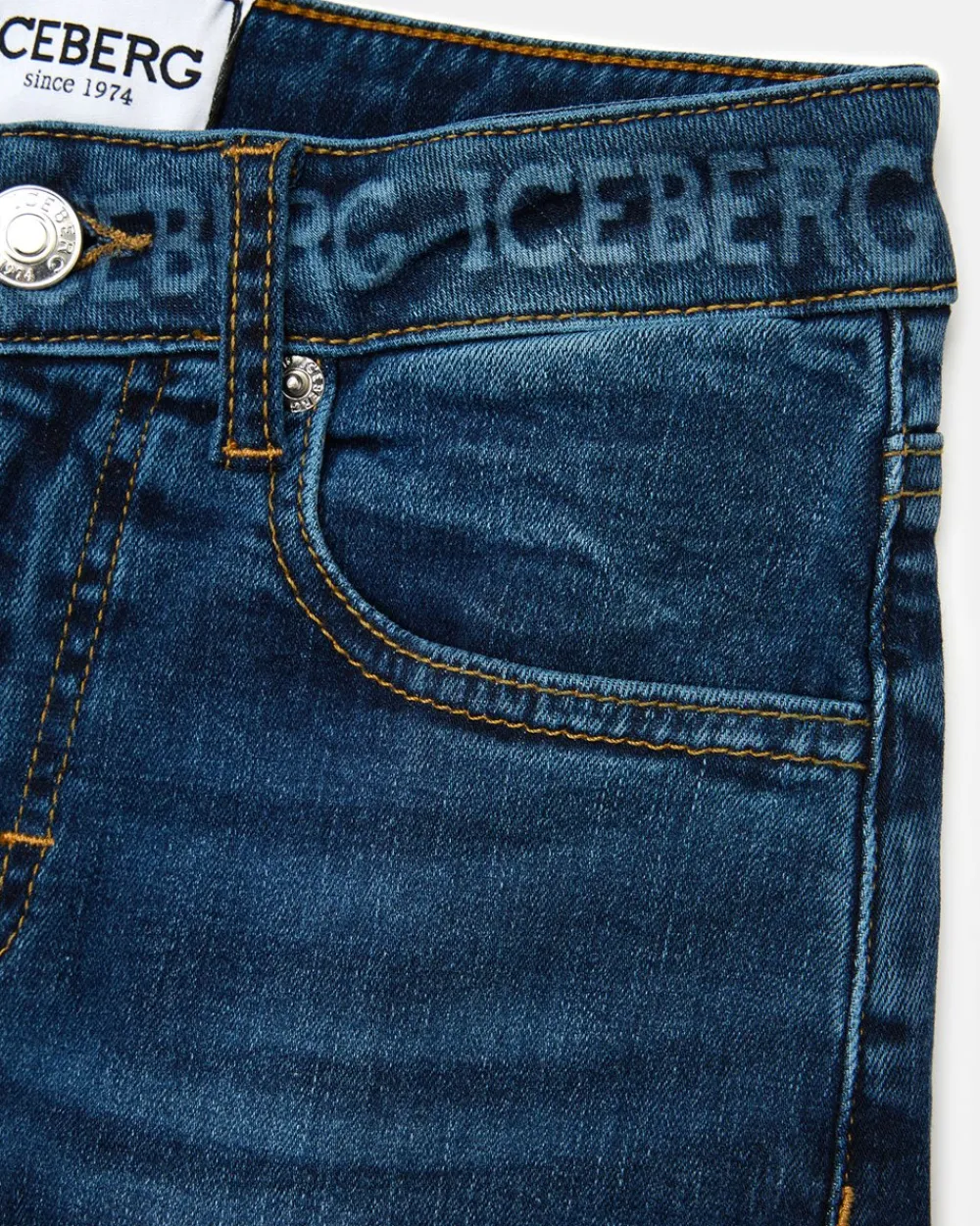 Kids Iceberg Baggy Culotte Blue Jeans