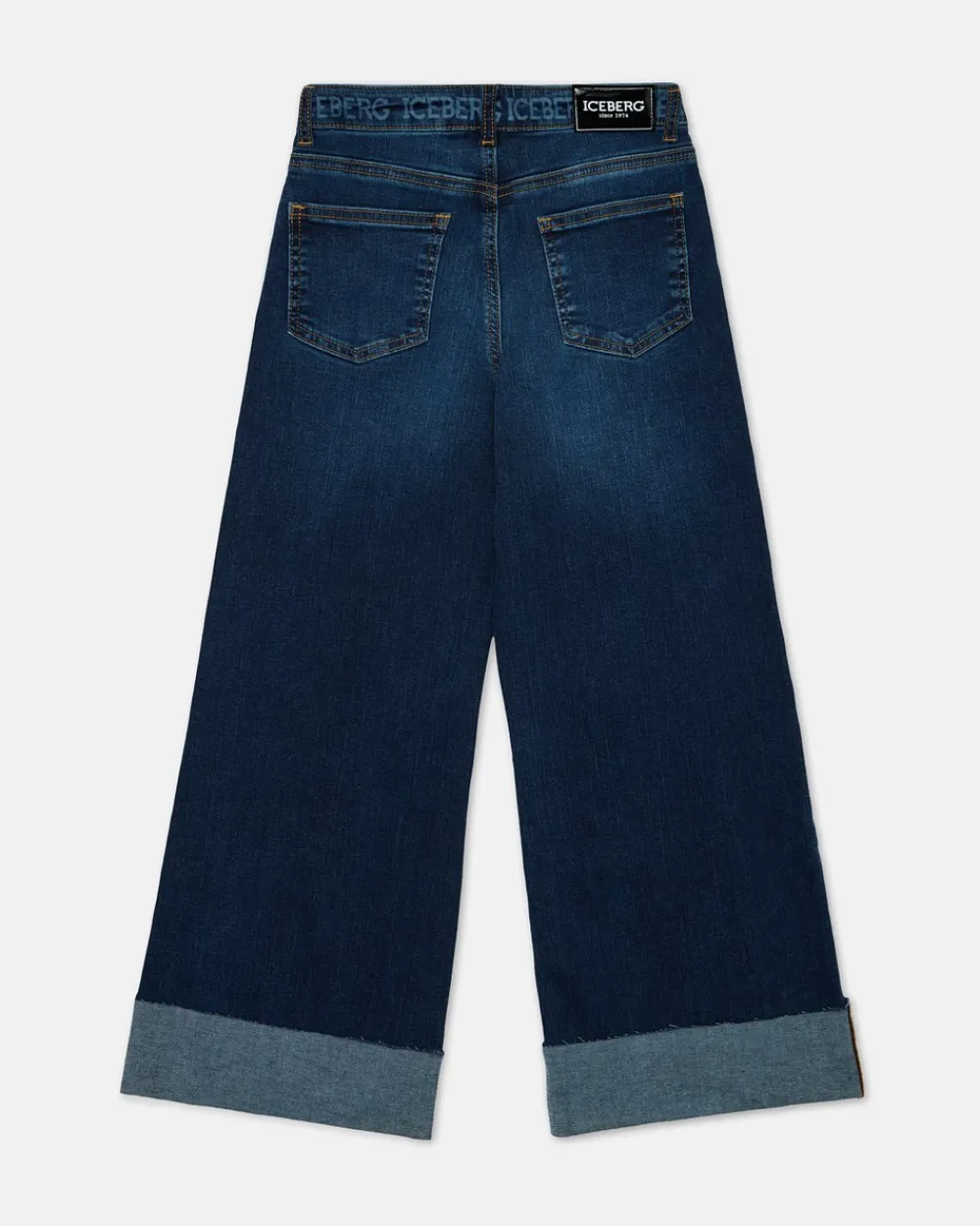 Kids Iceberg Baggy Culotte Blue Jeans