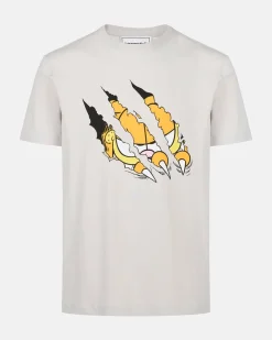 Iceberg Beige Cotton Jersey T-shirt With Garfield Print And Embroidered Logo