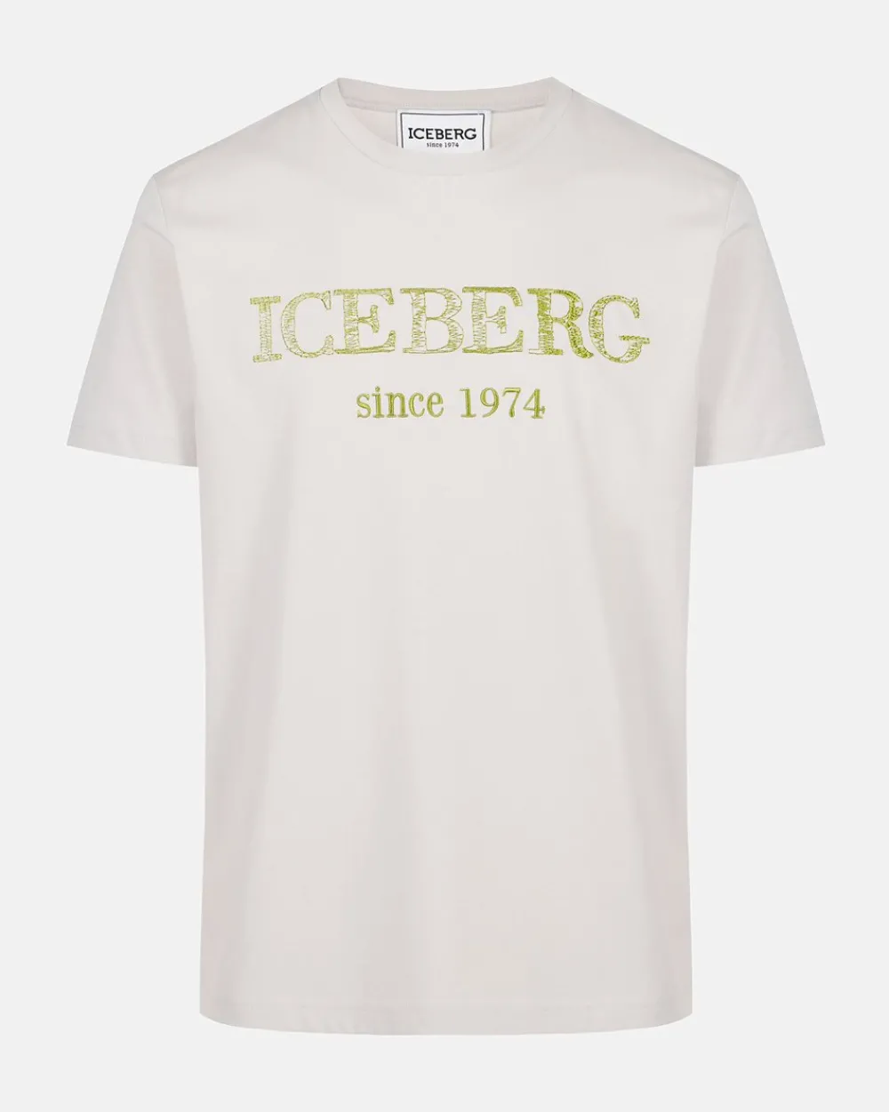 Iceberg Beige Crewneck Sweatshirt With Embroidered Logo