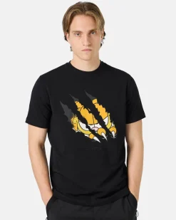 Iceberg Black Cotton Jersey T-shirt With Garfield Print And Embroidered Logo