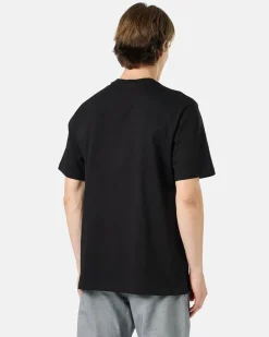 Iceberg Black Cotton Jersey T-shirt With Splash And Bear Logo Print On The Heart