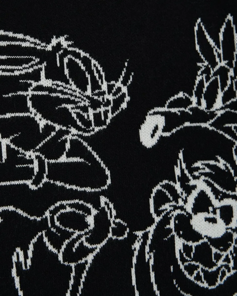 Kids/BOY Iceberg Black Crew-neck Sweater With Looney Tunes Designs