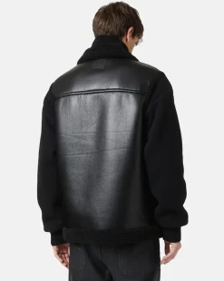 Iceberg Black Eco-sheepskin Jacket