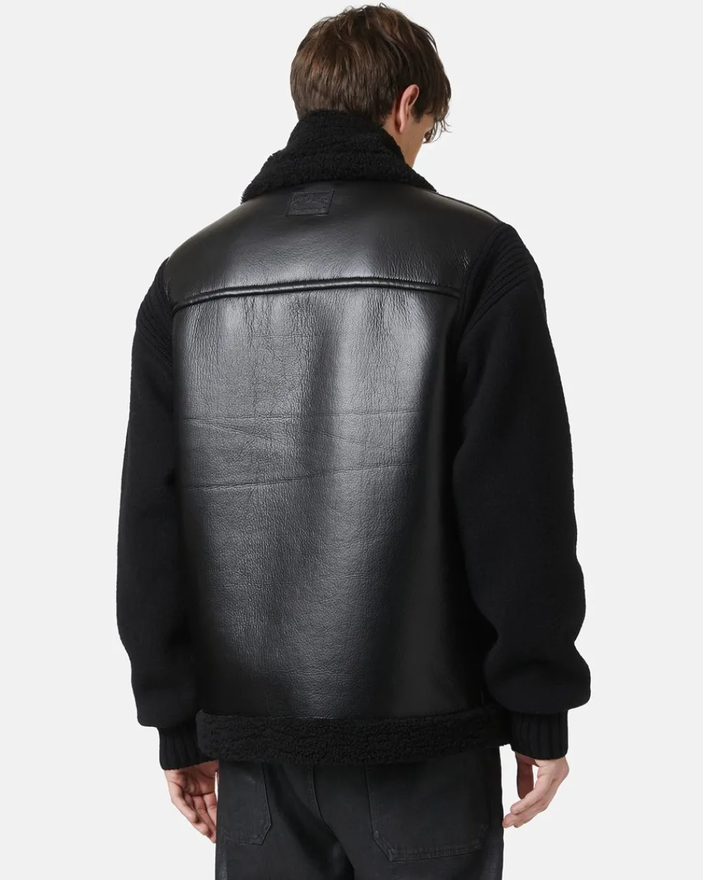 Iceberg Black Eco-sheepskin Jacket