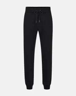Iceberg Black Jogger Regular Fit Trousers In Fleece With Bear Print And Logo