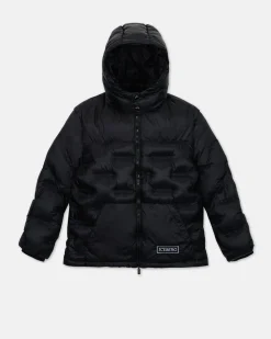 Kids/BOY Iceberg Black Quilted Jacket With Hood