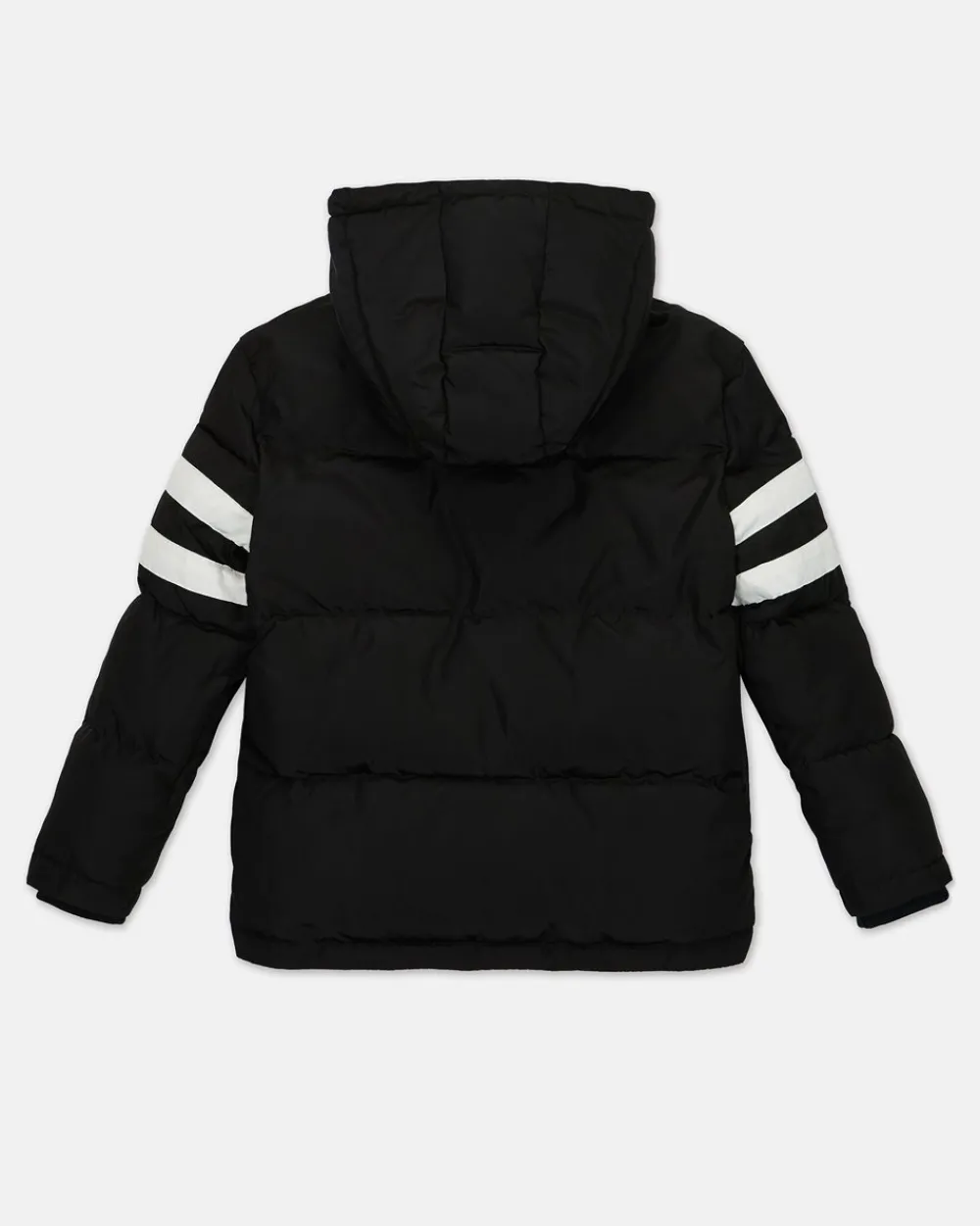 Kids/BOY Iceberg Black Quilted Jacket With Hood And Logo