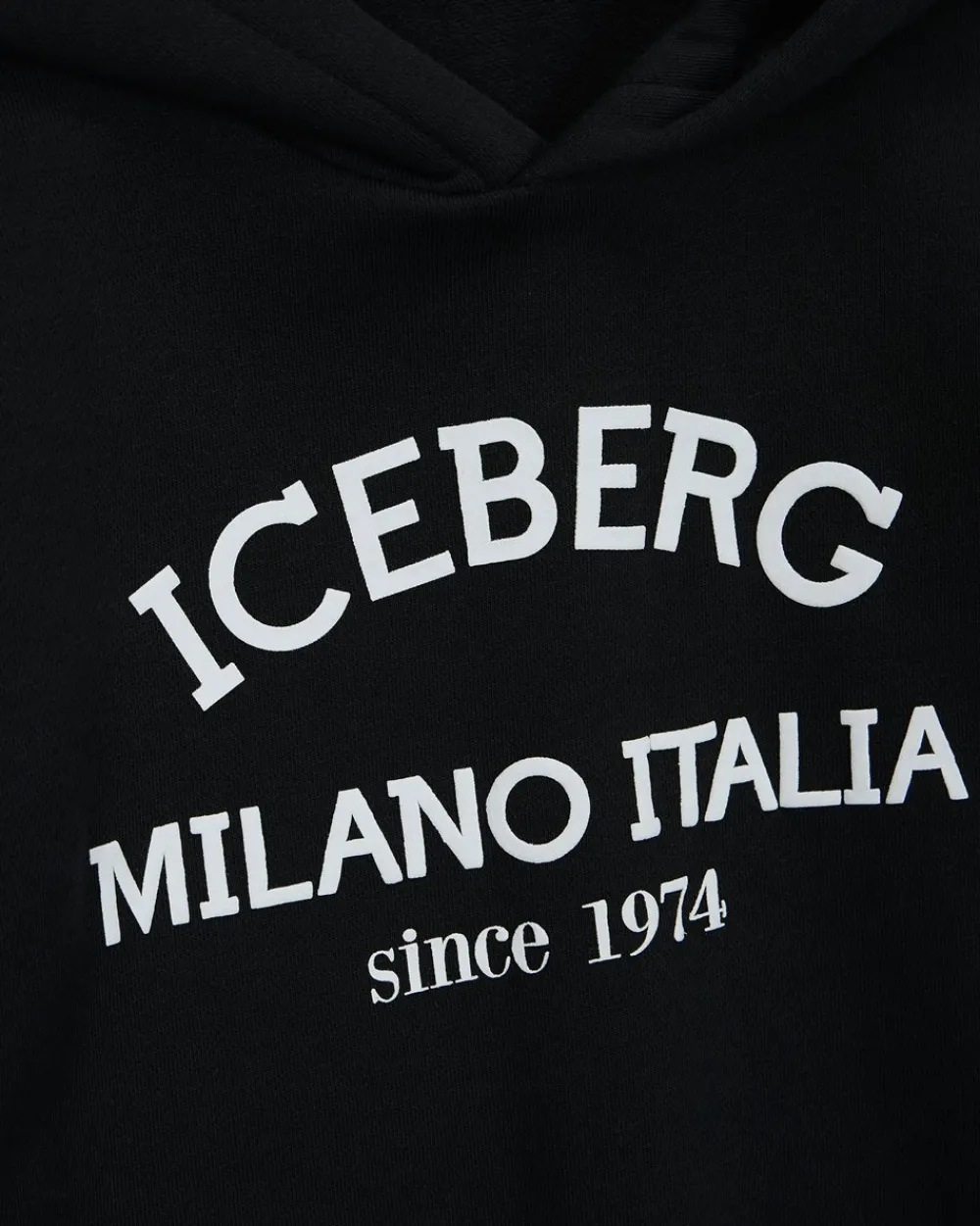 Kids/BOY Iceberg Black Sweatshirt With Hood And Logo