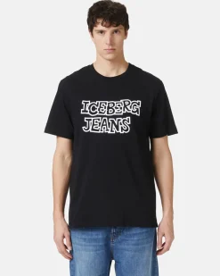 Women Iceberg Black T-shirt From The Re-Edit Collection
