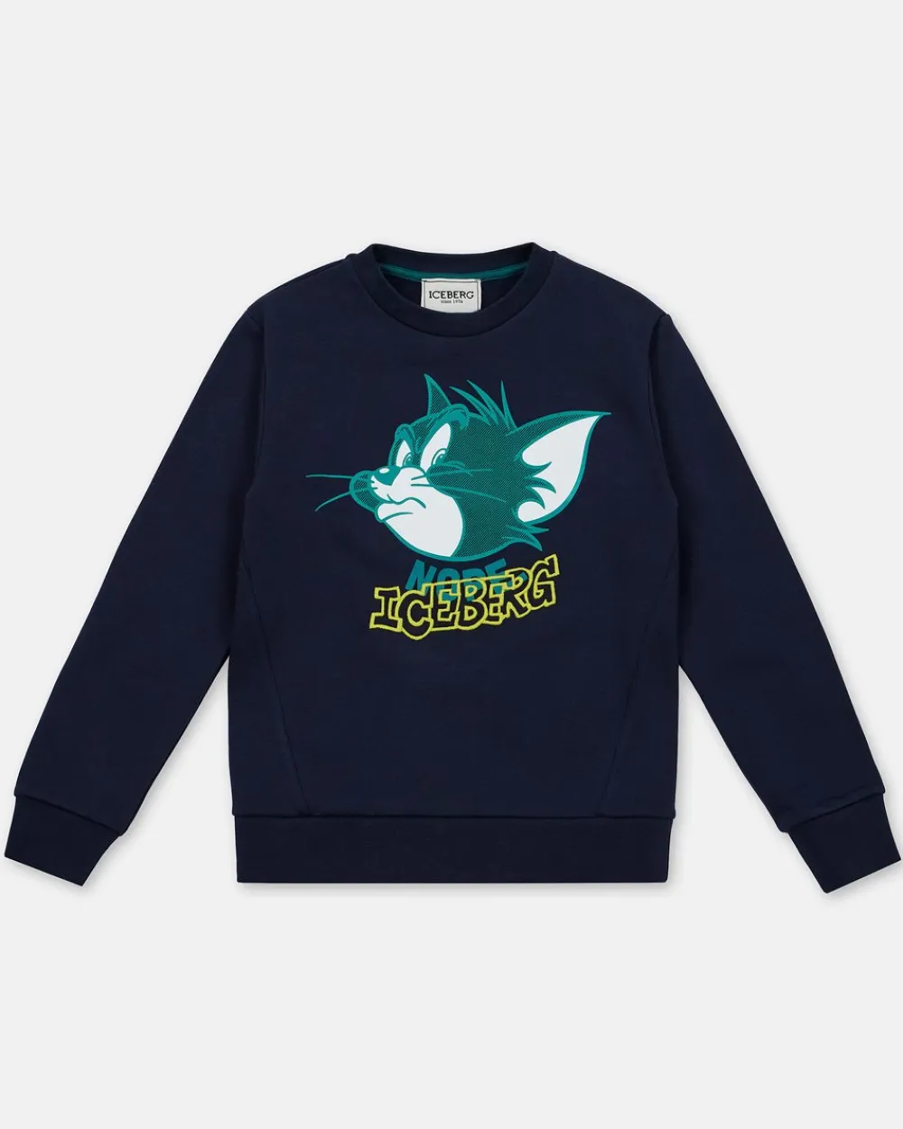 Kids/BOY Iceberg Blue Crewneck Sweatshirt With Tom Junior Collection