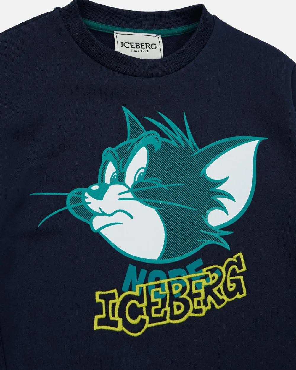 Kids/BOY Iceberg Blue Crewneck Sweatshirt With Tom Junior Collection