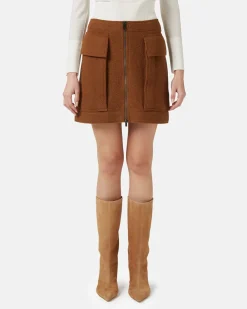 Women Iceberg Bouclé Wool Skirt