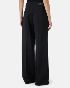 Women Iceberg Chinos Trousers In Light Wool