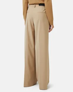Women Iceberg Chinos Trousers In Light Wool