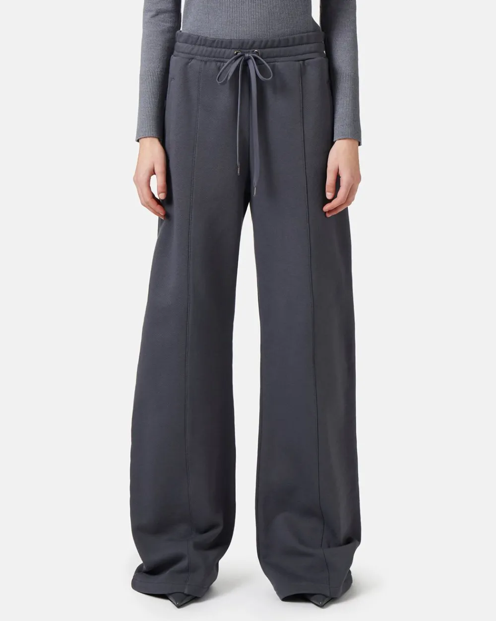 Women Iceberg Cotton Fleece Trousers With Logo