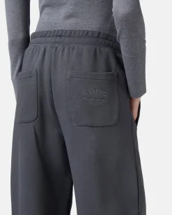 Women Iceberg Cotton Fleece Trousers With Logo
