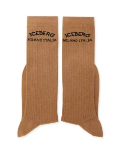 Women Iceberg Cotton Socks With Logo