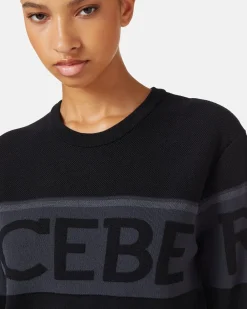 Women Iceberg Crew-neck Sweater In Merino Wool