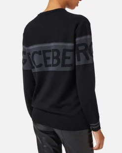 Women Iceberg Crew-neck Sweater In Merino Wool