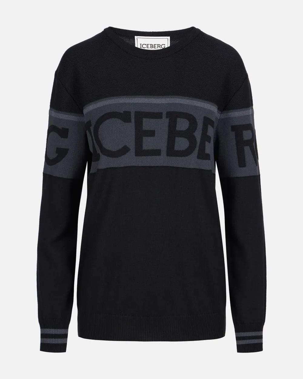 Women Iceberg Crew-neck Sweater In Merino Wool