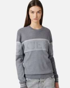 Women Iceberg Crew-neck Sweater In Merino Wool