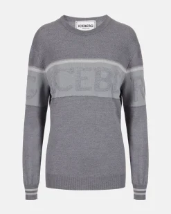 Women Iceberg Crew-neck Sweater In Merino Wool