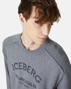 Iceberg Crew-neck Sweater With Logo