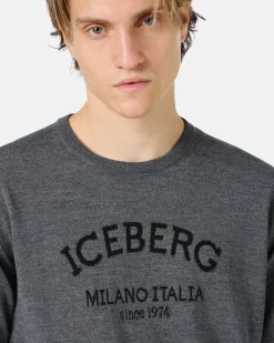 Iceberg Crew-neck Sweater With Logo