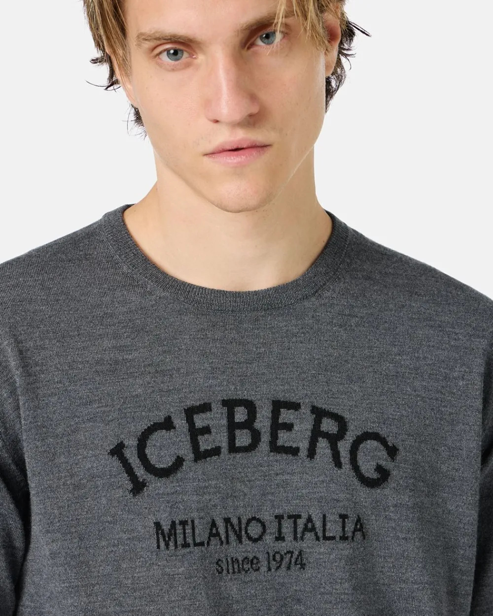 Iceberg Crew-neck Sweater With Logo
