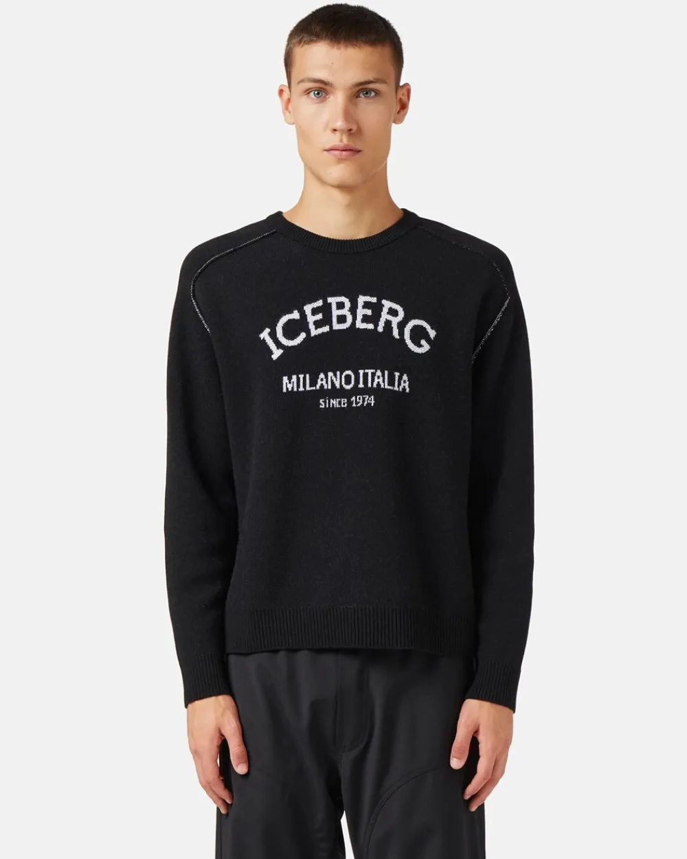 Iceberg Crew-neck Sweater With Logo