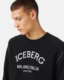 Iceberg Crew-neck Sweater With Logo