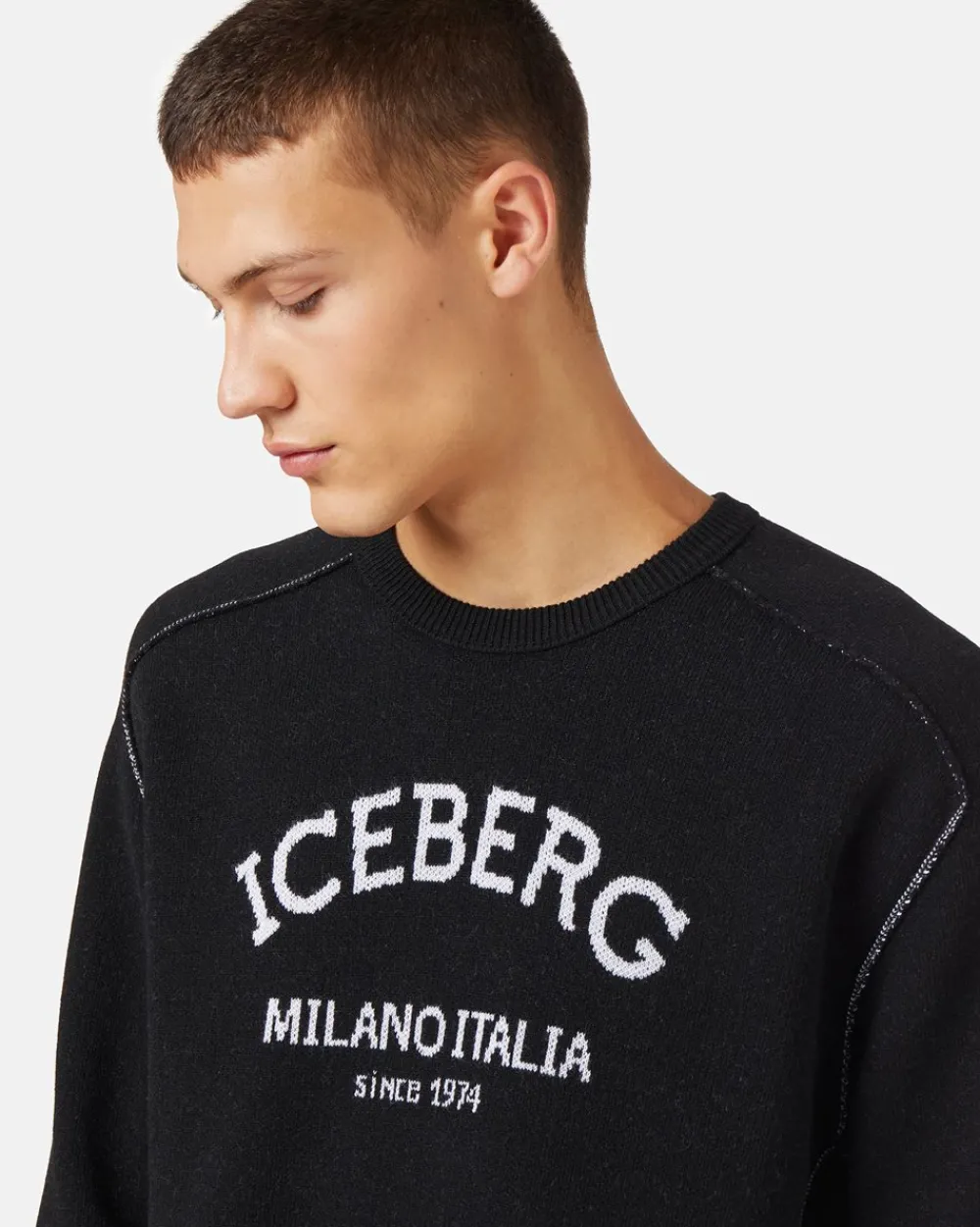 Iceberg Crew-neck Sweater With Logo