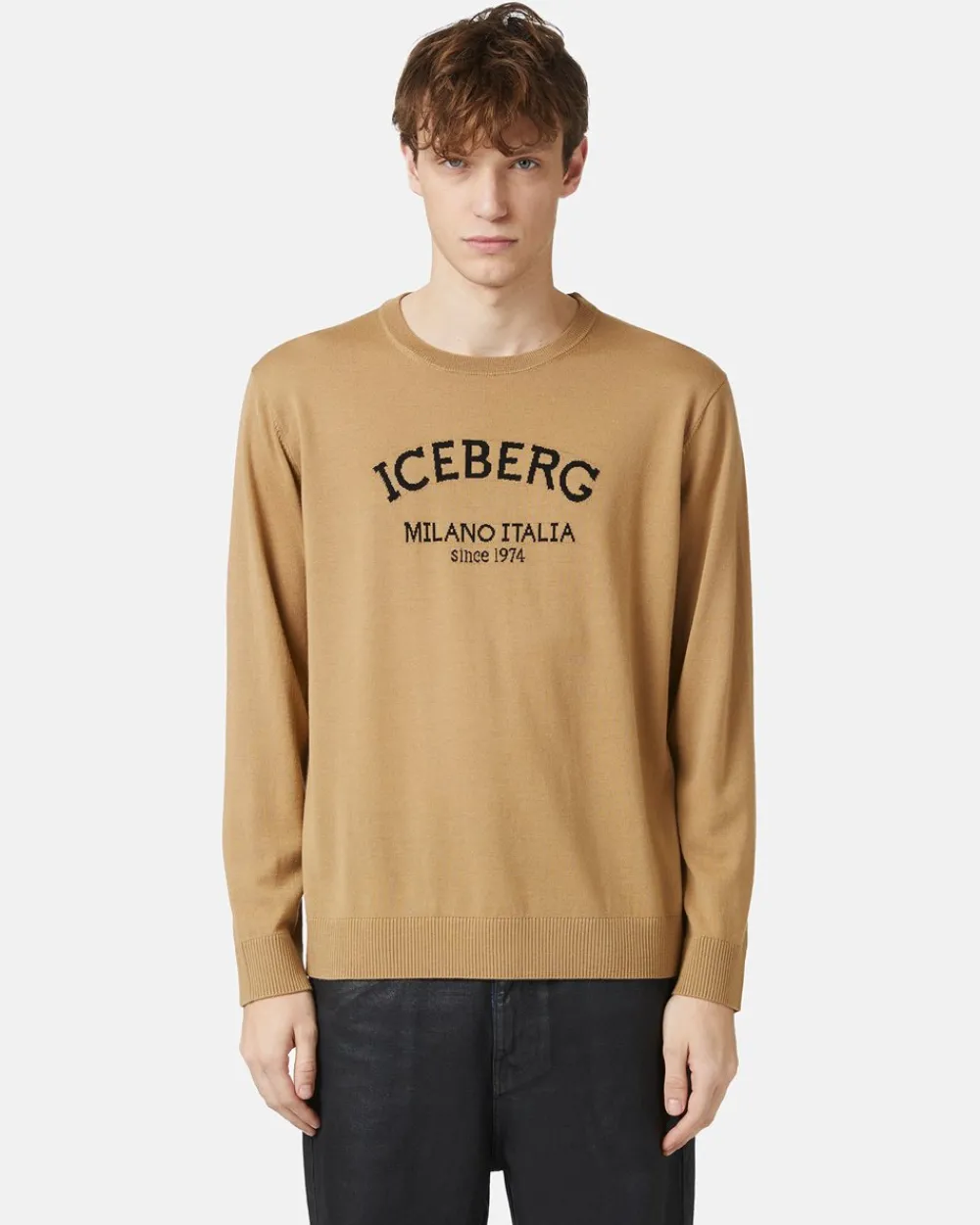 Iceberg Crew-neck Sweater With Logo