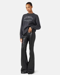 Women Iceberg Crew-neck Sweater With Logo