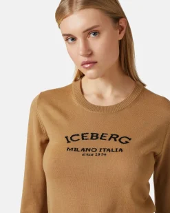 Women Iceberg Crew-neck Sweater With Logo