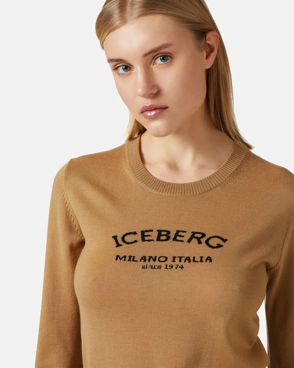 Women Iceberg Crew-neck Sweater With Logo