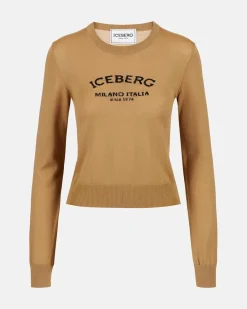 Women Iceberg Crew-neck Sweater With Logo