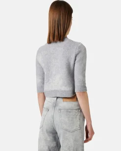 Women Iceberg Crew-neck Sweater With Snake-effect Design