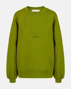 Women Iceberg Crew-neck Sweatshirt In Technical Cotton