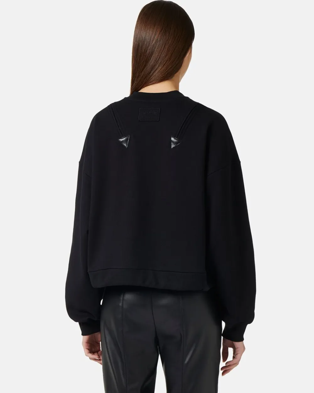 Women Iceberg Crew-neck Sweatshirt With Decorative Zips