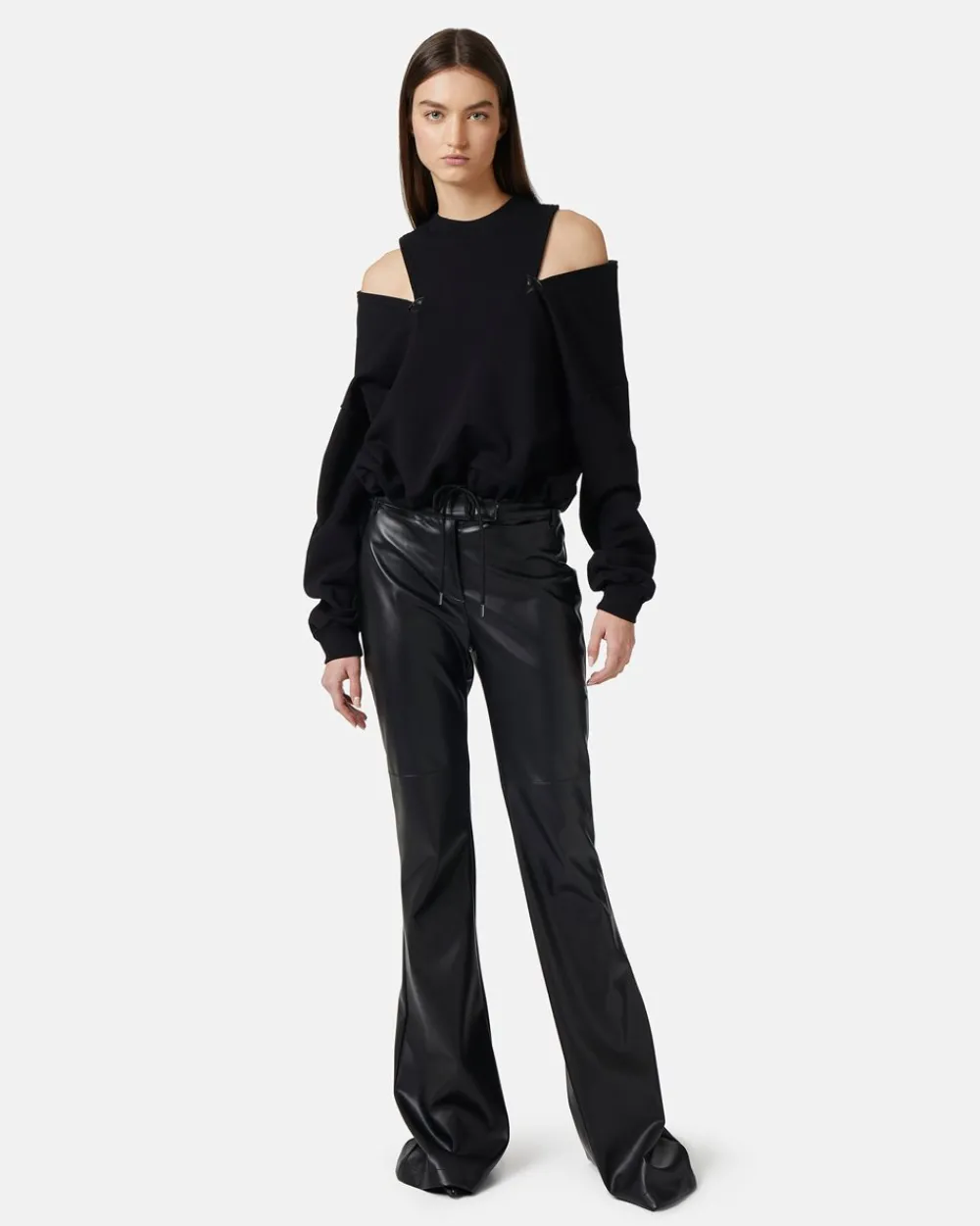Women Iceberg Crew-neck Sweatshirt With Decorative Zips