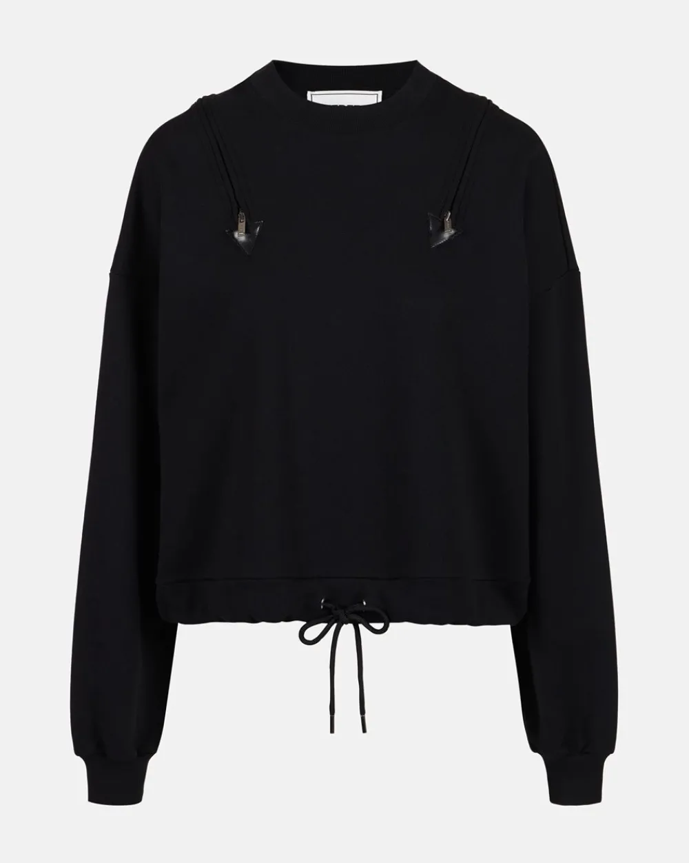 Women Iceberg Crew-neck Sweatshirt With Decorative Zips
