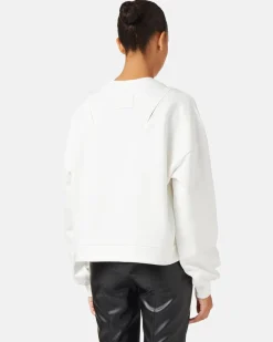 Women Iceberg Crew-neck Sweatshirt With Decorative Zips