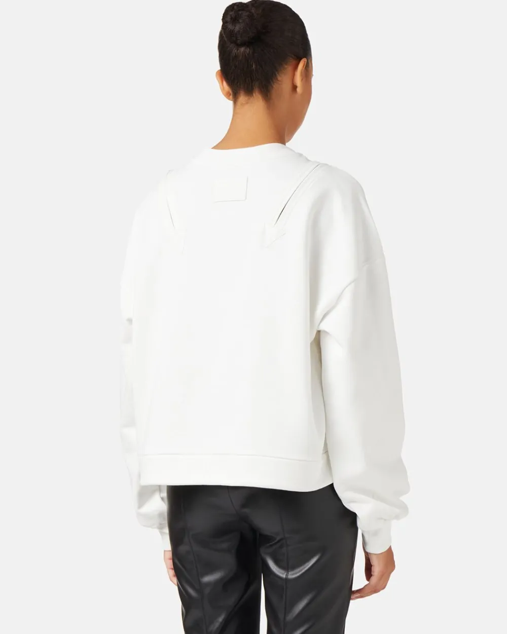 Women Iceberg Crew-neck Sweatshirt With Decorative Zips