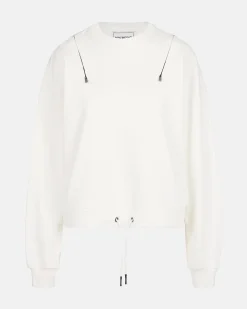 Women Iceberg Crew-neck Sweatshirt With Decorative Zips