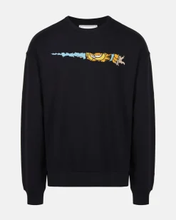Iceberg Crewneck Sweatshirt With Garfield Print